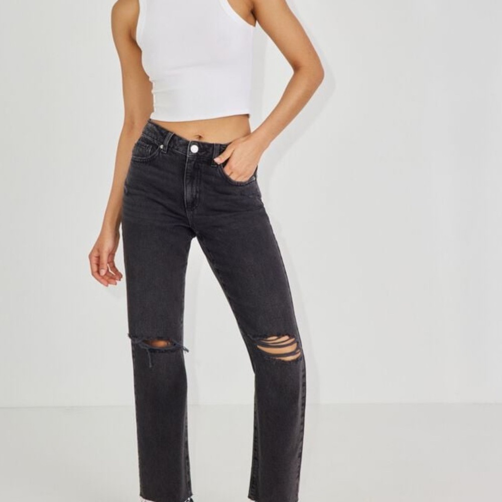 Garage Black Vintage Straight Jeans